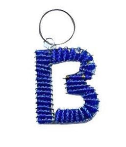 Alphabet Keyrings - Made from beads and wire