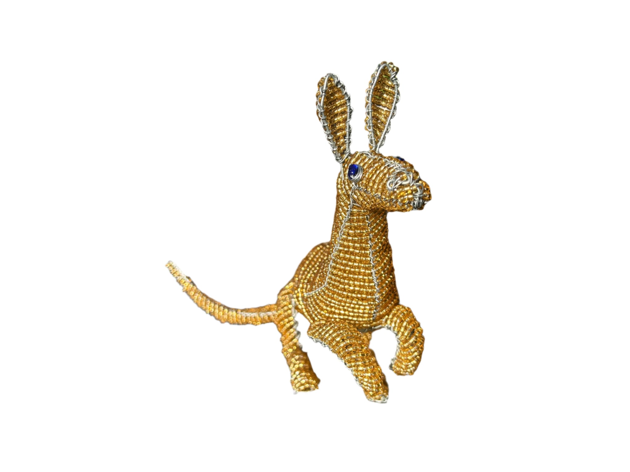 Beaded Small Kangaroo (Beige)