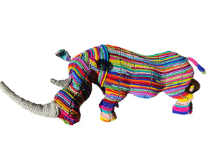 Vibrant Medium Beaded Rhino