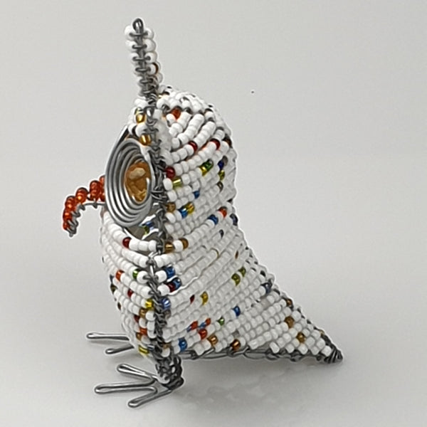 Beaded Owl (White)