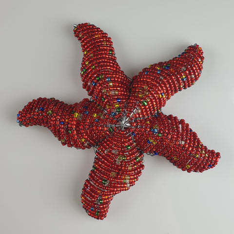Beaded Starfish (Red)