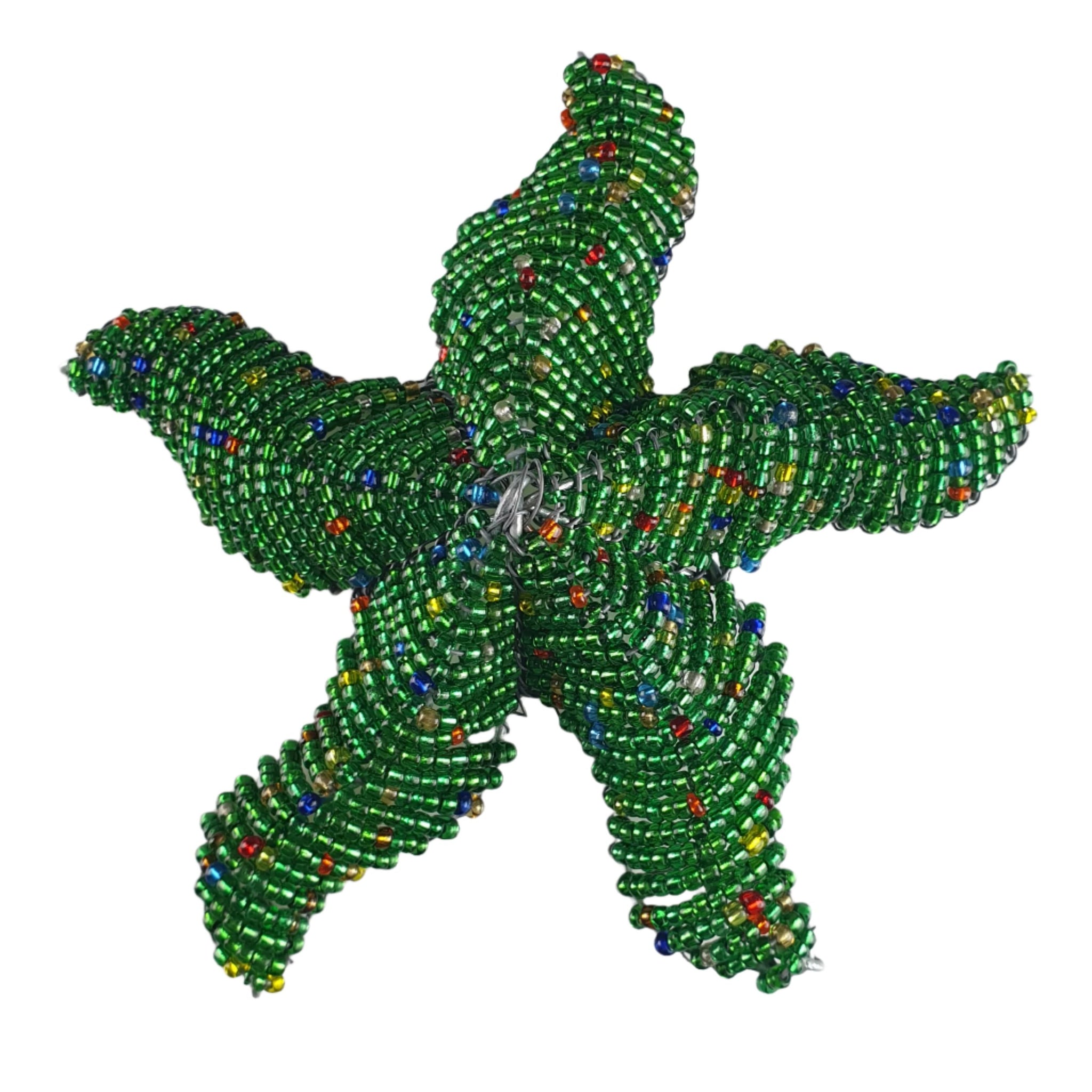 Beaded Starfish (Dark Green)