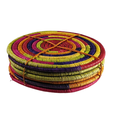 Raffia Placemats Round 25cm