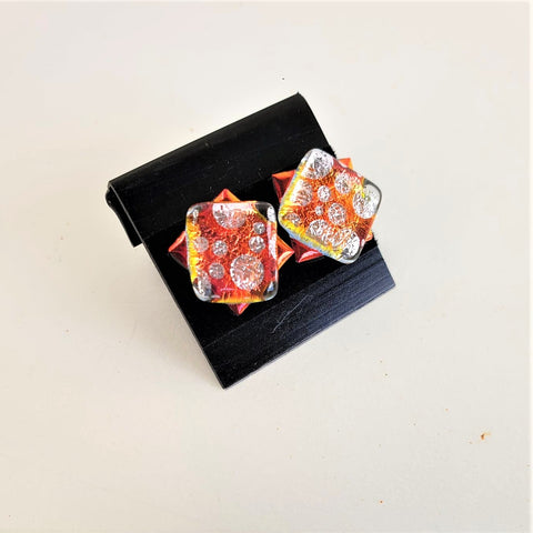 Dichroic Glass Earring