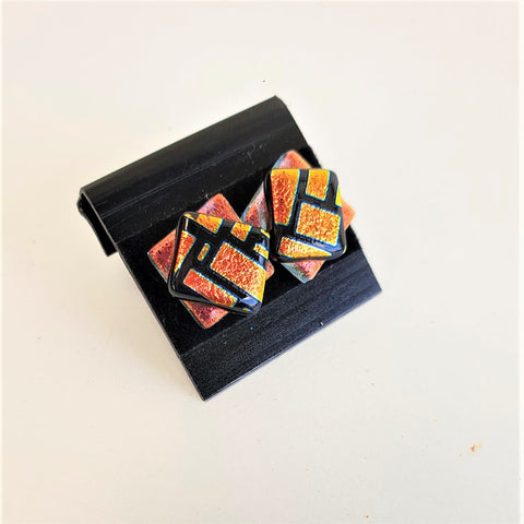 Dichroic Glass Earring