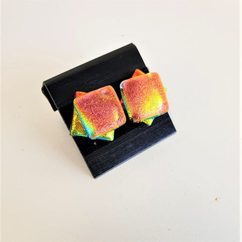 Dichroic Glass Earring