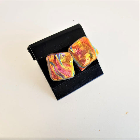 Dichroic Glass Earring