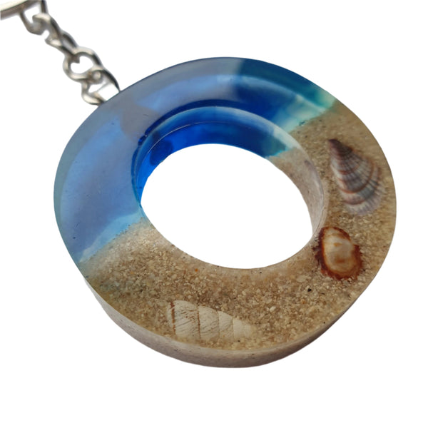 Beach Themed Alphabet Keyring