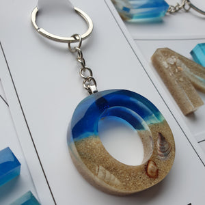 Beach Themed Alphabet Keyring