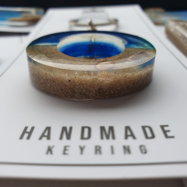 Beach Themed Alphabet Keyring